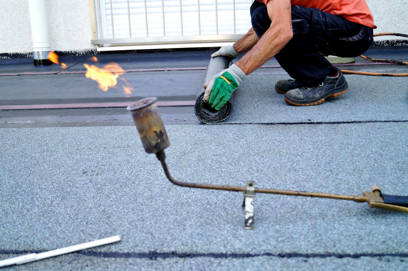 Regency Roofing felt roofs project 1